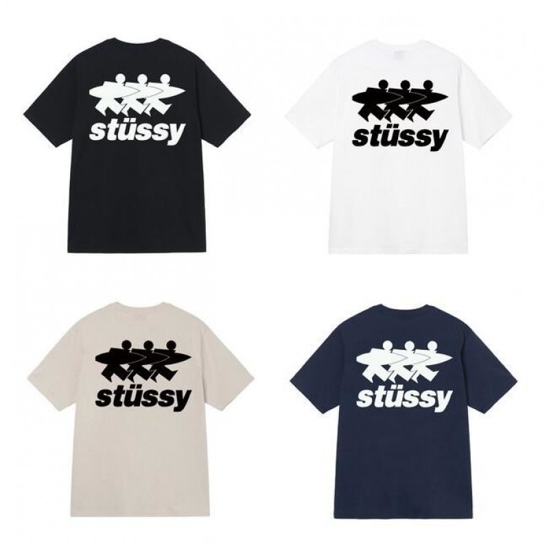 스투시 서프워크 피그먼트 다이드 티셔츠 코랄 Stussy Surfwalk Pigment Dyed T-Shirt Coral 1905063