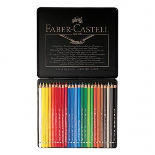 파버카스텔 전문 수채색연필(24색-틴케이스-117524) M604210