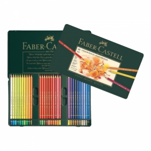 파버카스텔)전문 유성색연필(60색 틴케이스 110060) 색연필