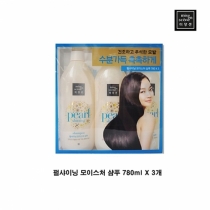 미쟝센 펄샤이닝 모이스처 샴푸 780ml X 3개 케어 두피케어 두피샴푸 손상샴푸 모발케어