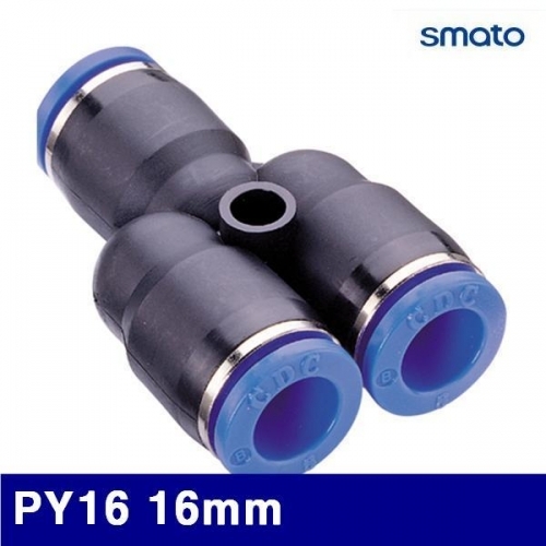 스마토 6340520 에어원터치피팅 PY16 16mm (묶음(3ea))