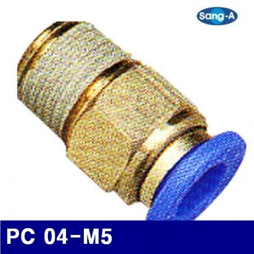 상아뉴매틱 6232063 원터치피팅(PC타입) PC 04-M5  (묶음(10EA))