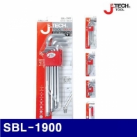 제이테크 369-0051 크롬 볼렌치세트 SBL-1900 9PCS-1.5-10mm 볼렌치(중) (1EA)