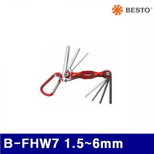 베스토 368-0601 접식 렌치 세트 B-FHW7 1.5-6mm (1EA)