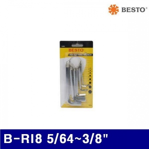 베스토 368-0102 육각 링렌치세트 B-RI8 5/64-3/8Inch 8PCS (1EA)