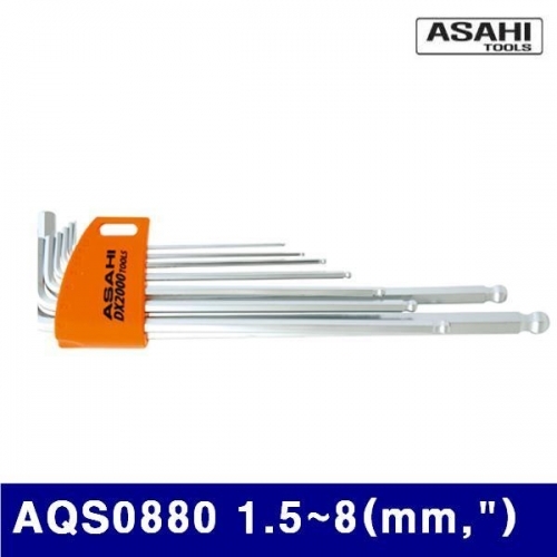 아사히 2072144 볼렌치세트(LONG) AQS0880 1.5-8(mm Inch) 8 (1EA)