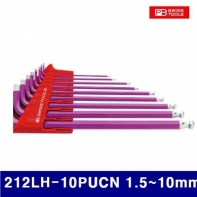 피비스위스툴 2331889 보라볼L렌치세트 212LH-10PUCN 1.5-10mm 9pcs (1EA)