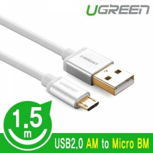 USB2.0 마이크로 5핀(Micro B) 케이블 1.5m (실버)
