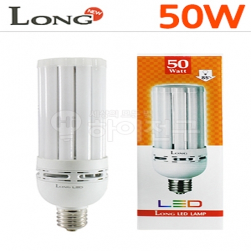 롱 LED 보안등 50W 스틱형 전구 절전형 e26(수명 50000시간 삼파장 100w 대체)