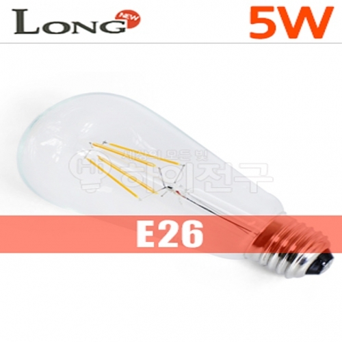롱 LED 에디슨 백열전구 4W 클래식 인테리어용 (ST64)