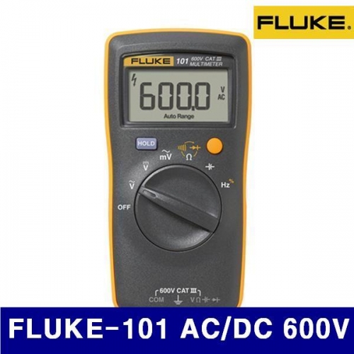 플루크 4163440 디지털 테스터(소형) FLUKE-101 AC/DC 600V 40㏁ (1EA)