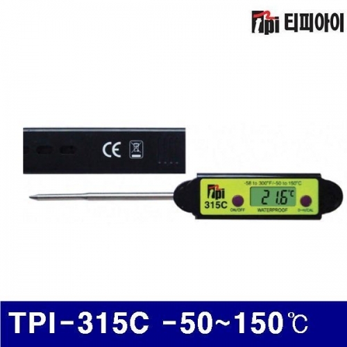 TPI 4350082 디지털 핀온도계 TPI-315C -50-150(도) (1EA)