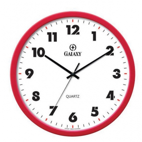 포인트 벽시계(CP5049 305㎜ 레드) 시계 초시계