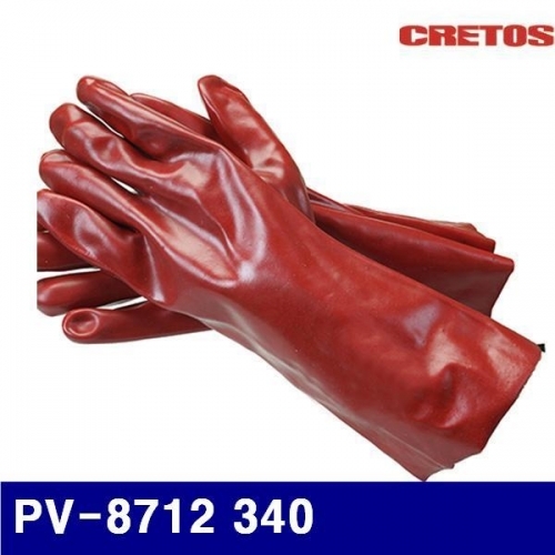 CRETOS 1129515 PVC 장갑 PV-8712 340 10조 (10조)
