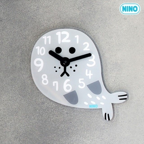 니노 타임 NTMA-112 물개 (대) 디자인 아크릴 벽시계