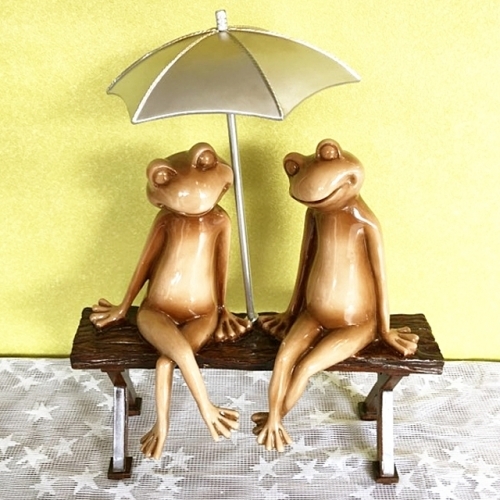 우산 개구리 친구 장식 장식 장식인형 집들이 선물 인테리어