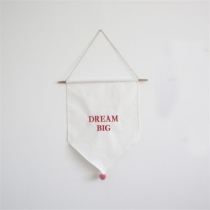 폼폼 깃발 가랜드 패브릭 포스터 인테리어 벽장식