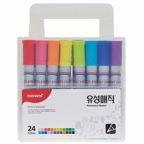 모나미)유성매직 24색세트-박스(24개입)