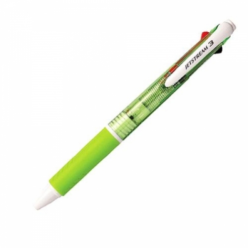 미쯔비시)제트스트림 3색볼펜(SXE3-400_0.7mm_녹색)-다스(10개입)