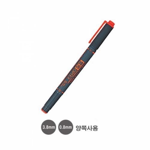 제브라)옵텍스 형광펜(양쪽사용 3.8mm_0.8mm_주황)-다스(10개입)