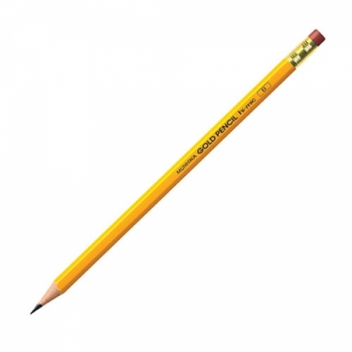 문화)더존 엘로우 골드연필(B 5본)-다스(5개입) 연필