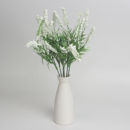라벤다부쉬(흰색) 조화장식 조화 인조꽃 조화꽃