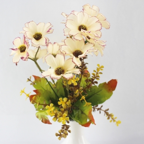 코스모스부쉬(연보라) 조화장식 조화 인조꽃 조화꽃