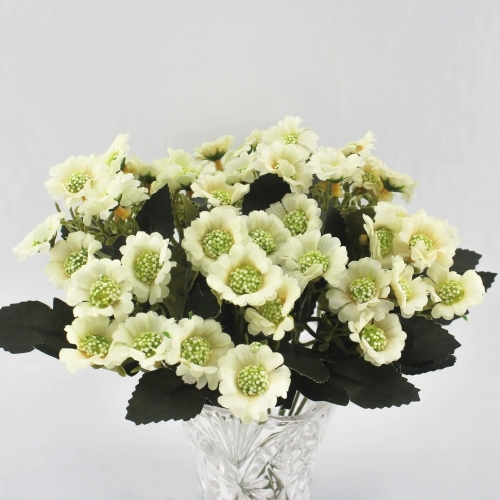가을소국화부쉬(흰색) 조화장식 조화 인조꽃 조화꽃