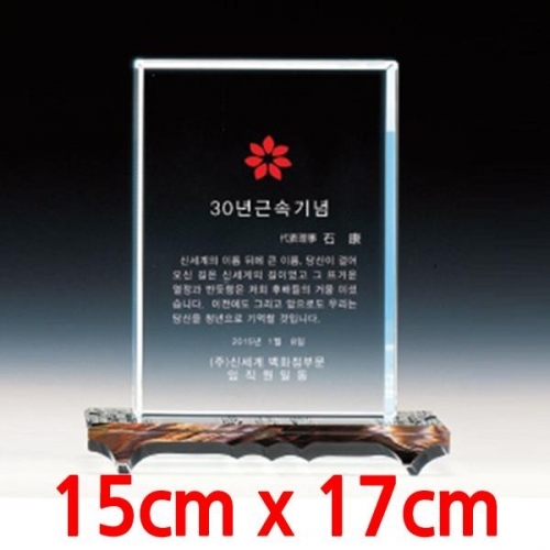 크리스탈 상패(TP813) 15x17cm