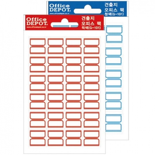 견출지 오피스 팩(G101 청색 36매 레이테크)