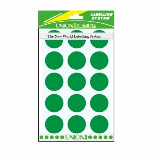원형스티커(300_녹색)C300-갑(15개입)