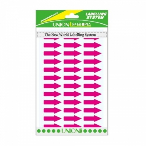 화살표스티커(603_형광핑크)F532-갑(15개입)