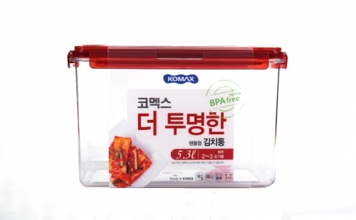코멕스 더투명한 김치통 직사각 5.3L(핸들형)주방용품