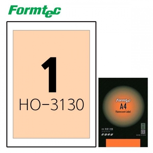 폼텍 HO-3130 10매 형광 라벨 형광주황