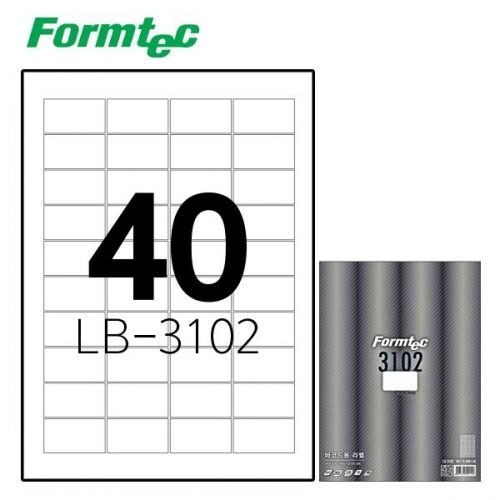 폼텍 LB-3102 100매 레이저 광택 라벨