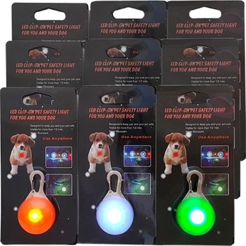 LED 발광 펜던트 10개세트(색상임의배송) 애견용품