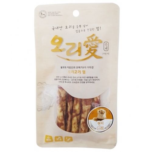 (10개묶음)오리애 수제껌 현미 5p(65g)