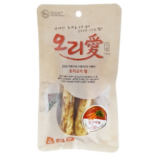 (10개묶음)오리애 수제껌 당근야채 2p(95g)