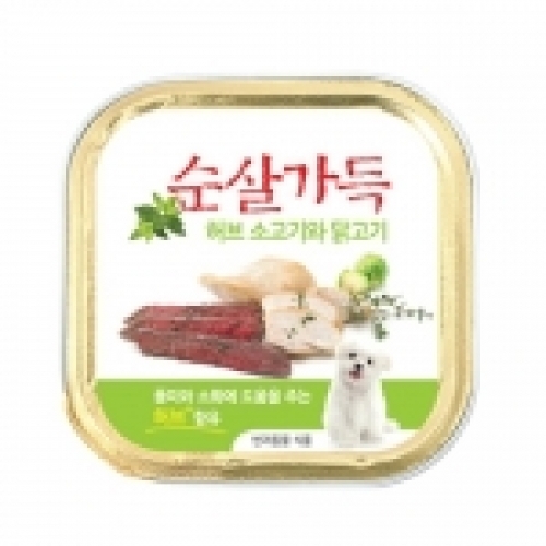 순살가득 건강밥상 100g(허브 소고기와 닭고기순살)