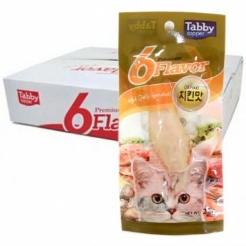 탑퍼 테비 오야쯔 닭가슴살 6Flavor (치킨맛) (22g-30개입)
