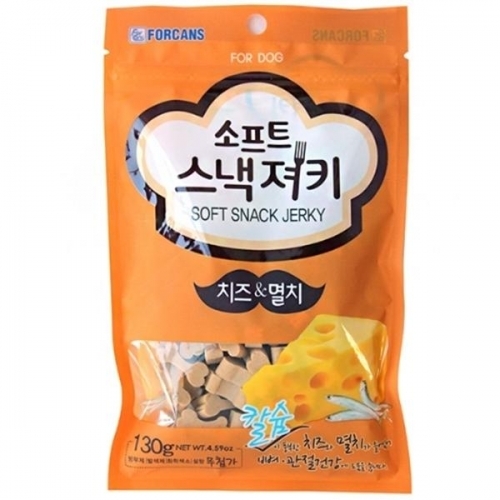 소프트 스낵져키 (130g)치즈_멸치 애완용품 펫간식