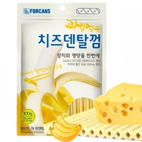 과일먹은 치즈덴탈껌100g - 바나나