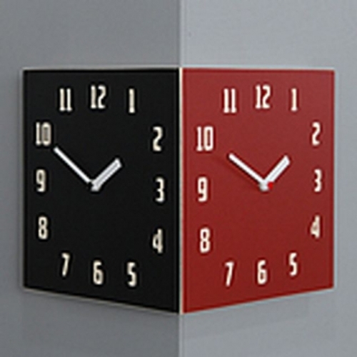시계 벽기둥시계 인테리어 모던레트로 코너양면시계