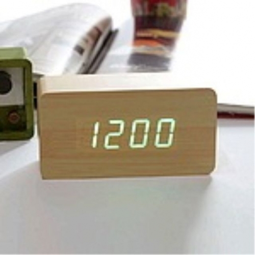 시계 인테리어소품 디지털시계 만능 LED 우드클락