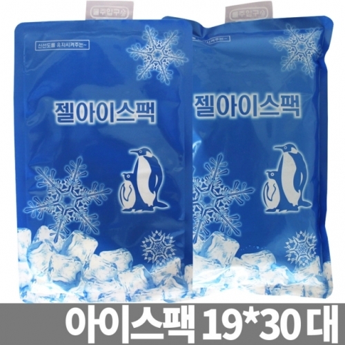 젤 아이스팩 19x30 대 얼음팩 냉동팩 쿨팩 냉찜질팩 보냉팩 쿨러백팩 얼음주머니팩 보냉제