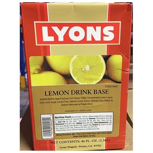 레몬주스 농축액 식자재도매 과채주스 (1.36KgX12개) 세미