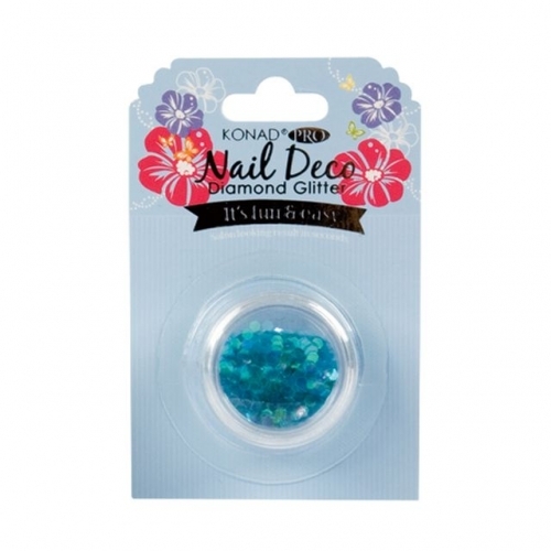 KONAD 프로 데코 다이아몬드 글리터 블루 네일아트