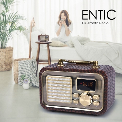 카이스터 블루투스스피커 ENTIC 앤틱 라디오 리모콘