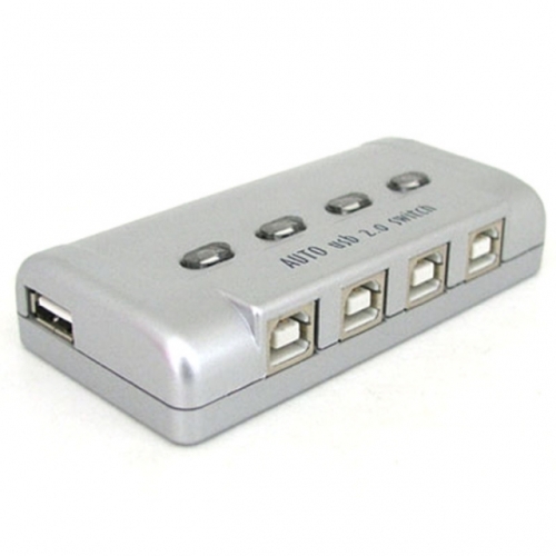 4x1 USB 공유기(수동 스위치 및 프로그램 전환 방식)