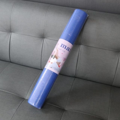 운동매트 요가용품 PVC 요가매트 4mm 블루